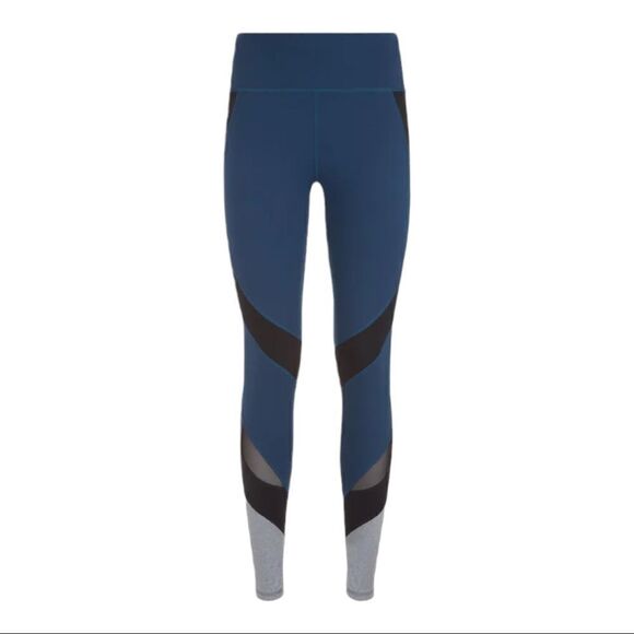 EUC Sweaty Betty Power Mesh Leggings in Beetle Blue XS - Picture 1 of 13